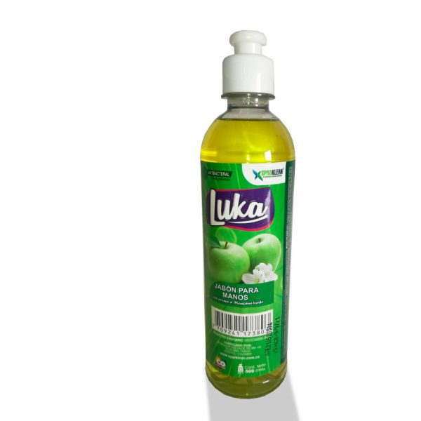 JABON DE MANOS ANTIBACTERIAL LUKA MANZANA VERDE X 500 ML