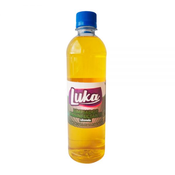 LIMPIADOR DESINFECTANTE LUKA CITRONELA X 500 ML