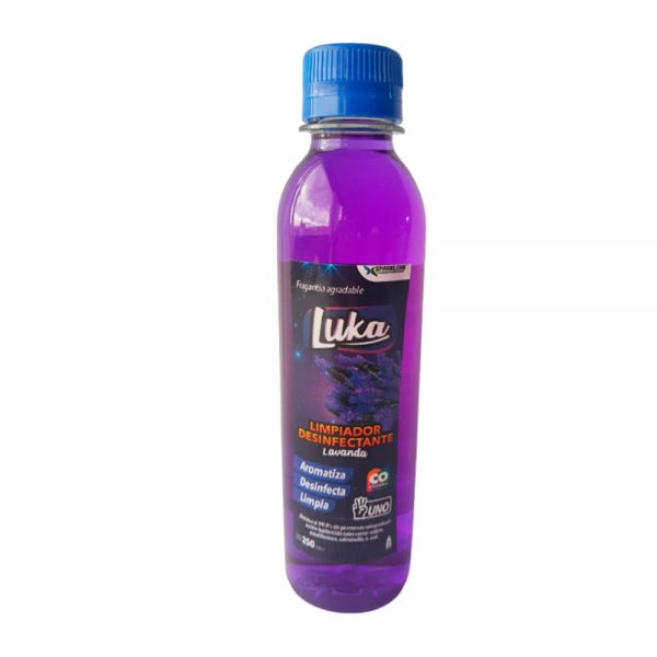 LIMPIADOR DESINFECTANTE LUKA LAVANDA X 250 ML