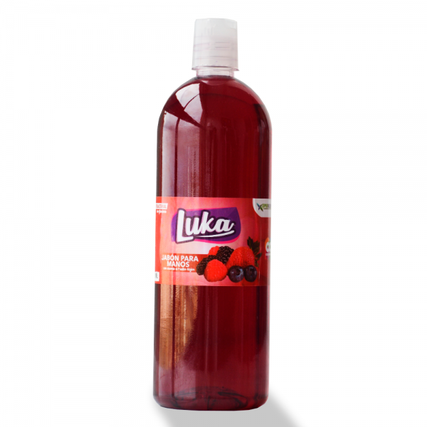 JABON DE MANOS ANTIBACTERIAL LUKA FRUTOS ROJOS X 1000 ML