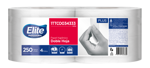 Papel Higiénico blanco 2H elite x 250m