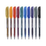 Bolígrafo gel escarchado 1.0 mm x 10 und