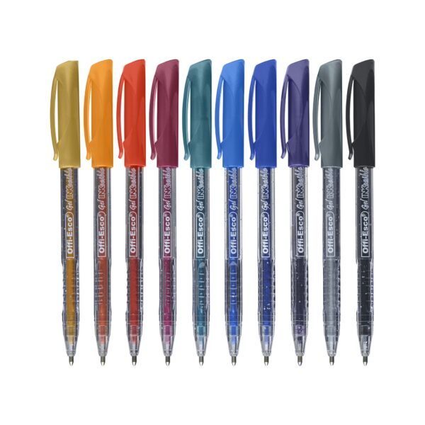 Bolígrafo gel escarchado 1.0 mm x 10 und