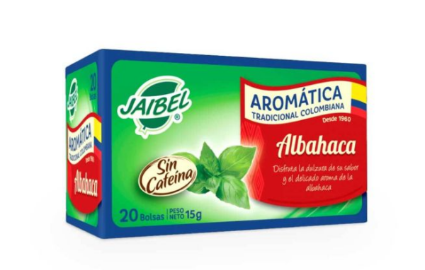 Aromáticas Jaibel Albahaca x 15gr x 20 Sobres