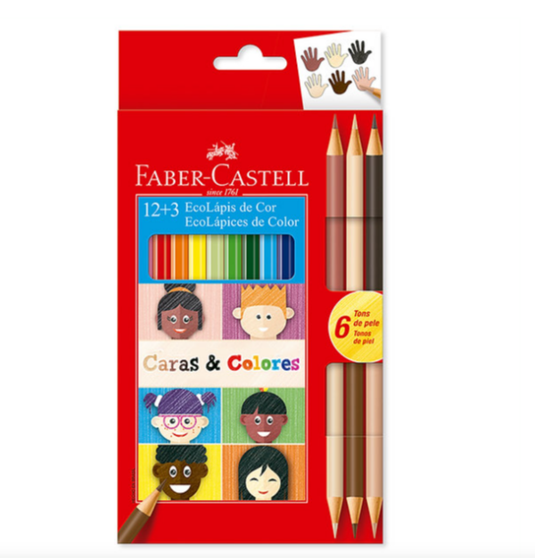 COLOR DOBLE PUNTA  6/12 FABER CAS