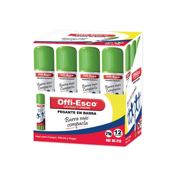 Pegante en barra de 21 gramos offi esco
