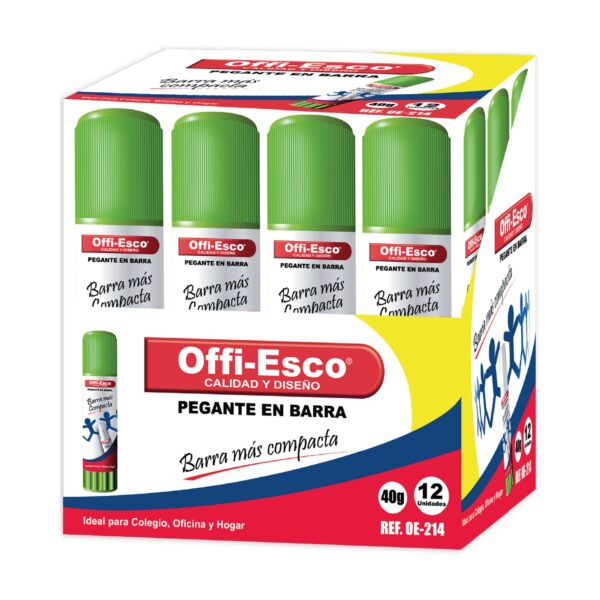 Pegante en barra de 40 gramos offi esco